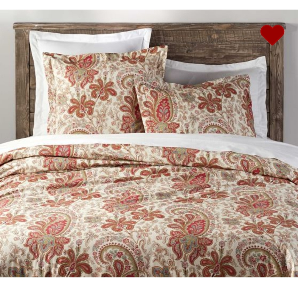Pottery Barn duvet cover w/ shams